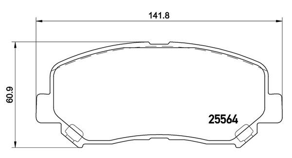 MAGNETI MARELLI Bremžu uzliku kompl., Disku bremzes 363700449045